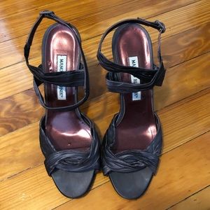 Dark Purple Manolo Blahnik Sandals